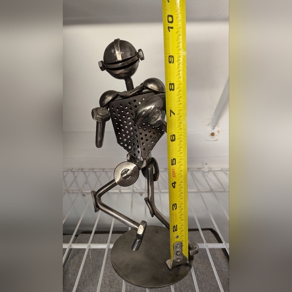 Nuts & Bolts Metal Football Player Figurine BNWT - Picture 2 of 6